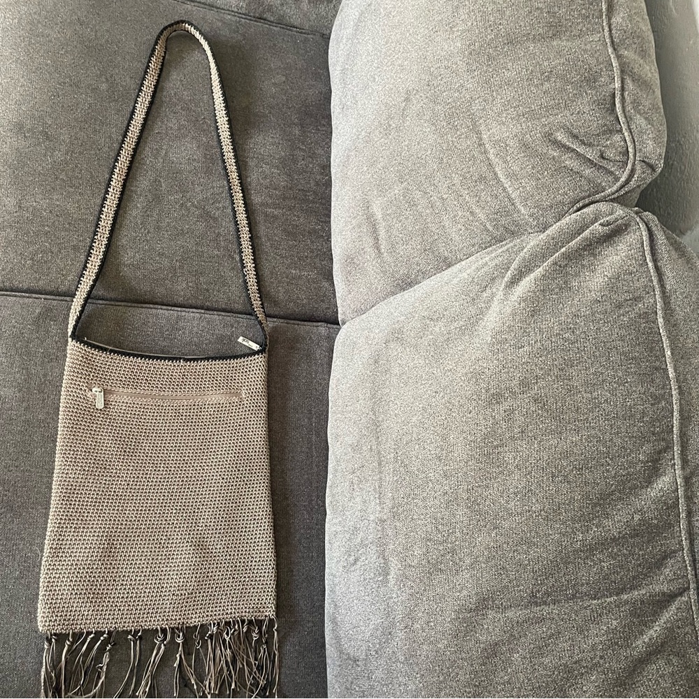 The Sak Macrame Crossbody Handbag - image 1